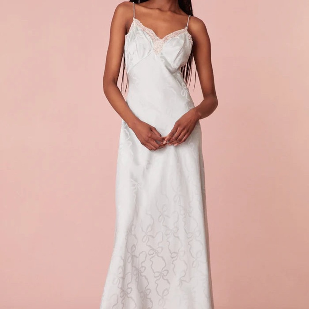 NWOT Manuela Lace Trim Slip Dress